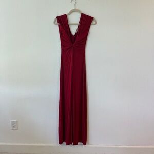 Maitai Red V-neck Dress